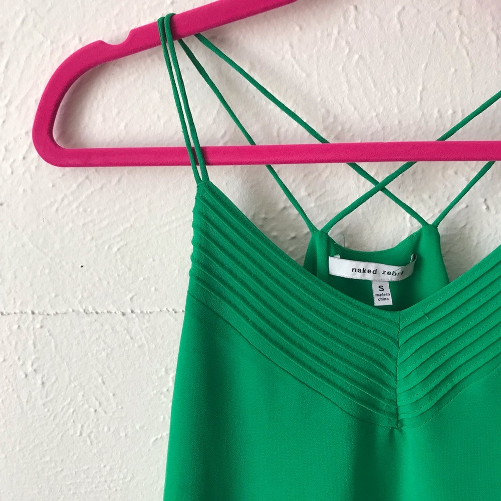 Naked Zebra Green Tank